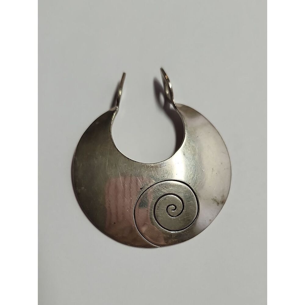 Sterling Silver Spiral Pendant DDD MEXICO Dominique Dinohart 925